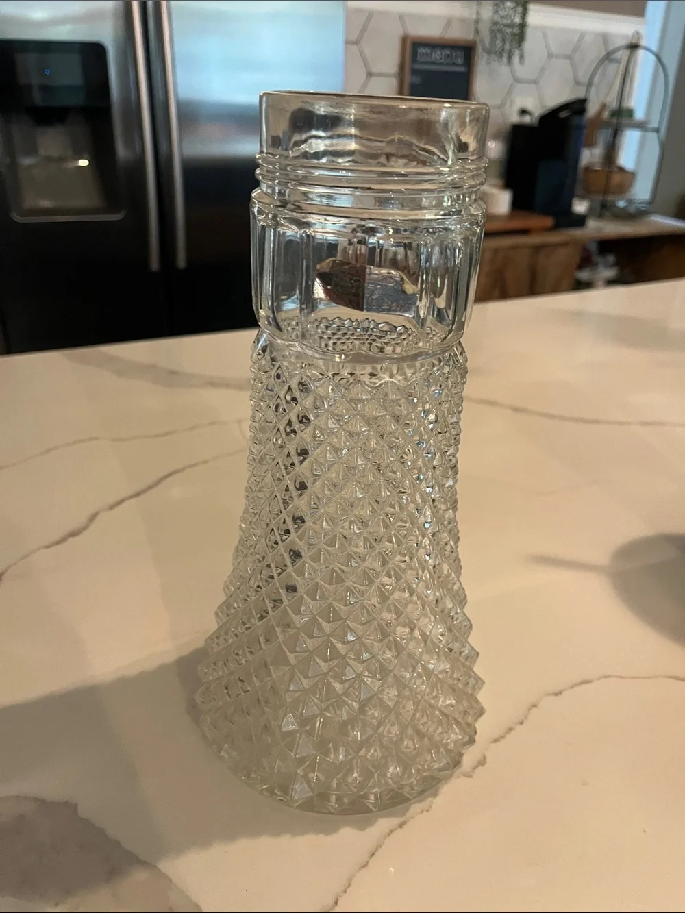 Clear Cut Glass Textured Glass Decorative